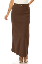 Ivy Long Skirt in Dark Clove