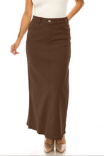 Ivy Long Skirt in Dark Clove