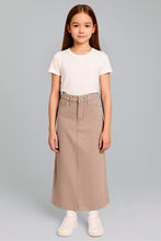 Ivy Girls Skirt in Sandstone