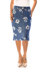 Daisy Denim Skirt in Indigo