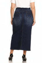 Plus Haven Skirt in Dark Indigo