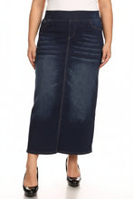 Plus Haven Skirt in Dark Indigo