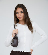 Scalloped Knit Cardigan