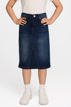 Girls Jill Skirt in Dark Indigo