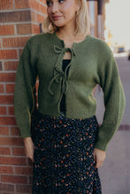 Bow Front Sweater in Cactus