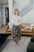 Bow Front Cropped Sweater in Heathered Oatmeal