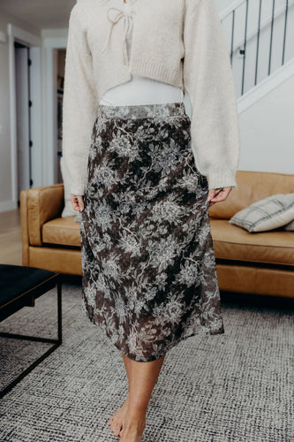 Midi Skirt in Botanical Garden