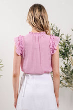 Flutter Ruffle Sleeve Blouse Style 1977 in Blossom