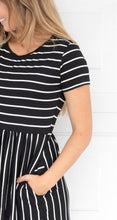 The Rosella Striped Midi