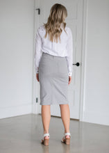 Remi Ultimate Gray Denim Midi Skirt
