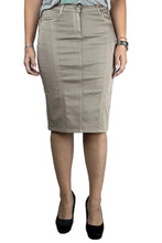 Beige Twill Skirt Style 227/4 1B