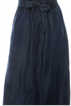 Long Denim Skirt Style 89220 in Dark Indigo