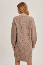 Cable Knit Sweater Dress