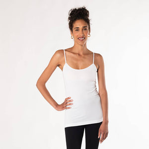 Essential Bamboo Cami - White: White / Extra Large