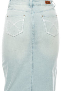 Denim Skirt Style 79133 Light Indigo