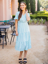 Georgie Gingham Dress in Black