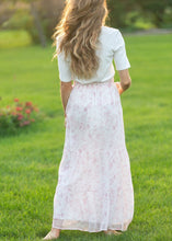 Lynn Pink Floral Maxi Skirt