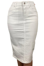 White Denim Skirt 270