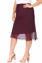 Lula Skirt Burgundy in Plus