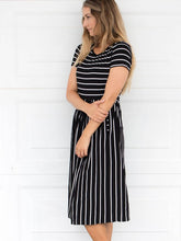 The Rosella Striped Midi