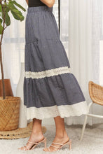 Heirloom Gingham Skirt in Navy