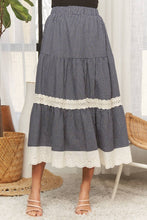 Heirloom Gingham Skirt in Navy