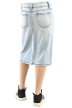 Girls Light Indigo Wash Denim Skirt 77239