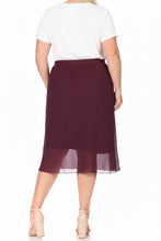 Lula Skirt Burgundy in Plus