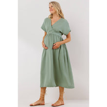 The Rowan Cotton Dress in Sage