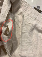 Side Tie Linen Midi Skirt 6601 Oatmeal