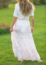 Lynn Pink Floral Maxi Skirt