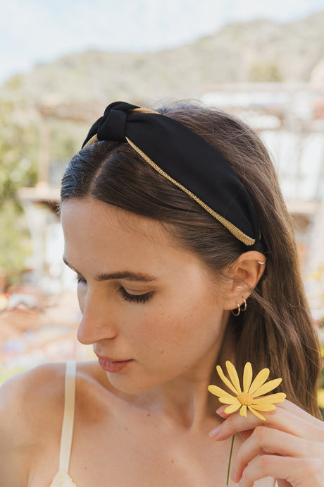 Basic Woven Top Knot Headband 9005