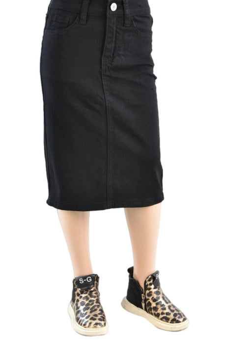 Girls Black Twill Skirt Style 79174