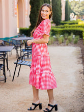 Georgie Gingham Dress in Black
