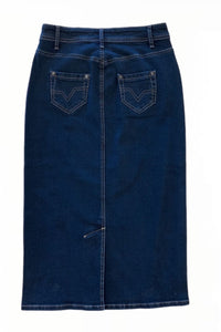 Denim midi skirt style 169-12D