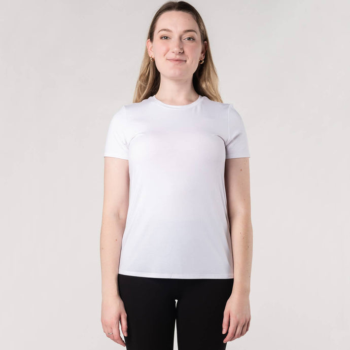 Gracie Crew Neck Tee 5694 - White