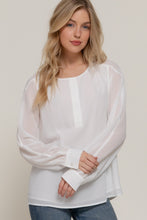 Round Neck Chiffon Blouse style #4541
