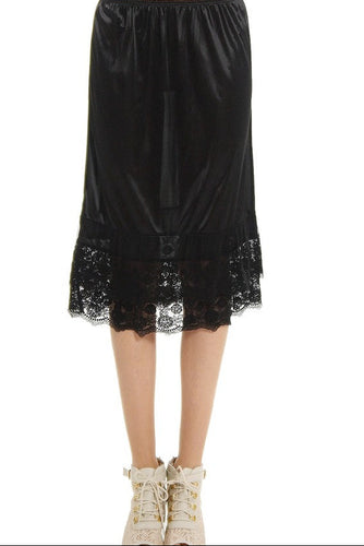 Lace Slip/Skirt Extender K5L in Black