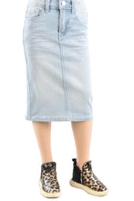 Girls Light Indigo Wash Denim Skirt 79133