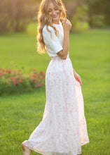 Lynn Pink Floral Maxi Skirt
