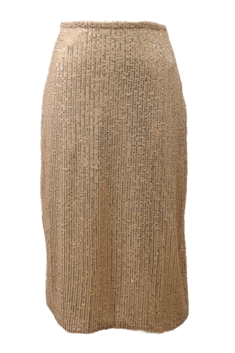 Gold Sequin Skirt 5188