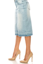 Light Indigo Wash Denim Pencil Skirt 76415