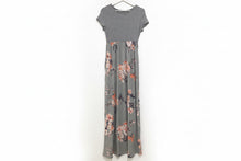 Floral Maxi Dress Style 1572 in Grey Floral