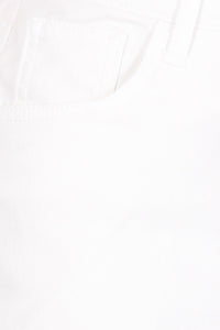 Plus Off White Denim Skirt Style 77546X