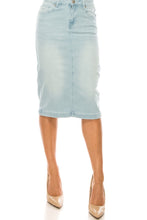 Denim Skirt Style 79133 Light Indigo