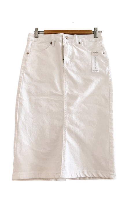 White Denim Skirt Style 270