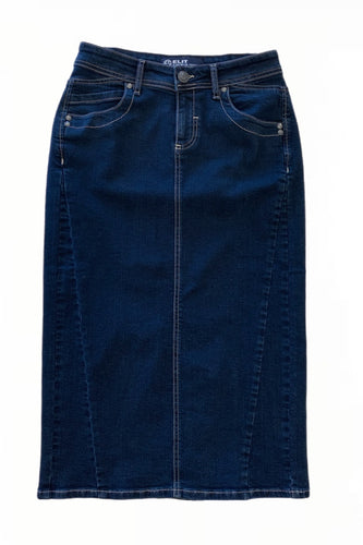 Plus Denim midi skirt style 169-12D