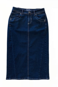 Plus Denim midi skirt style 169-12D