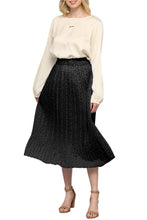 Pleated Skirt Style 2383 in Black or Wine Polka Dot