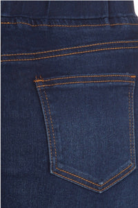 Button Skirt for Women Style 77803  in Dark Indigo Wash